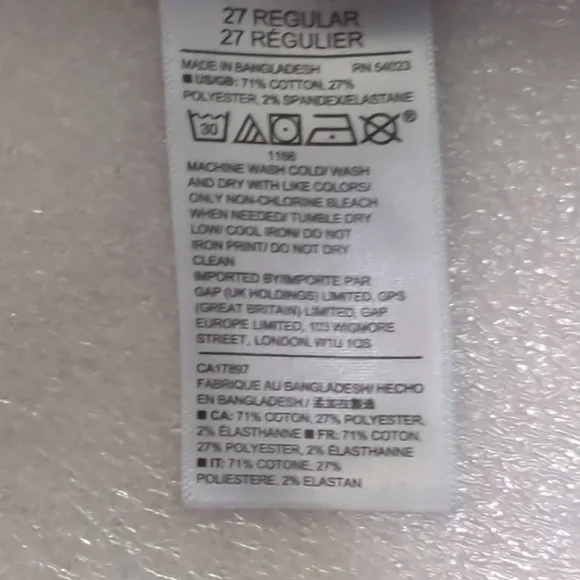 GAP Women's True Skinny Denim Jeans Size 27 Regular - Picture 6 of 9